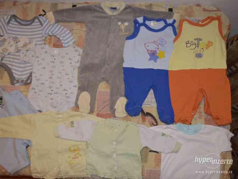 Set oblečení - mimino kluk 10 ks - vel 68-74 (set č. 14) - foto 2
