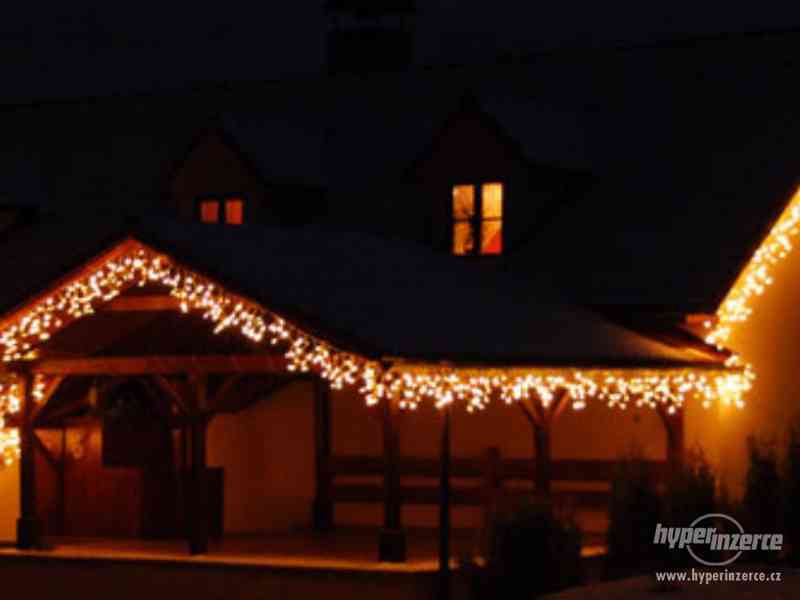 Vánoční osvětlení krápníky se záblesky venkovní 15m - foto 2