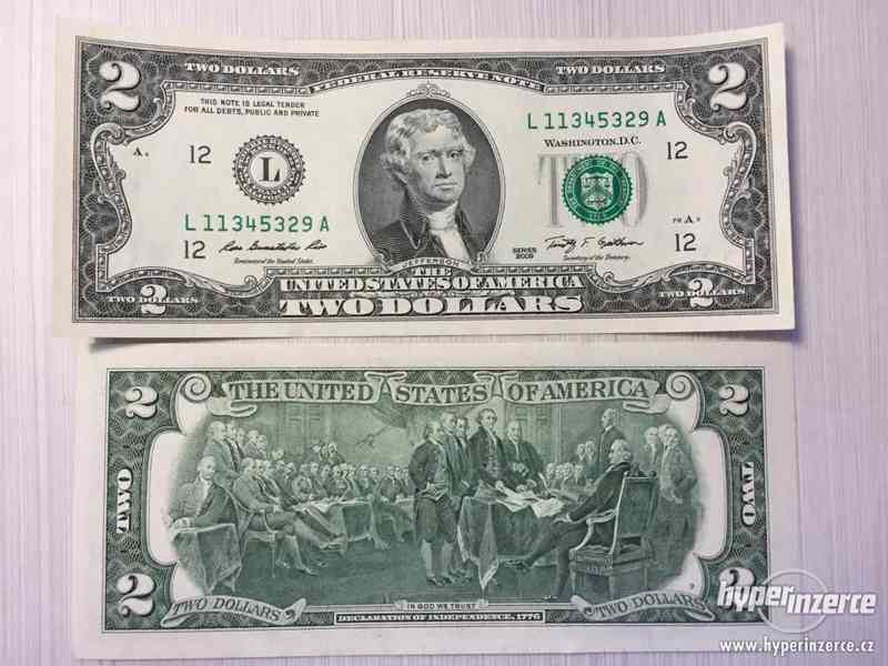 Americké dvoudolarové bankovky - dvoudolary - foto 2