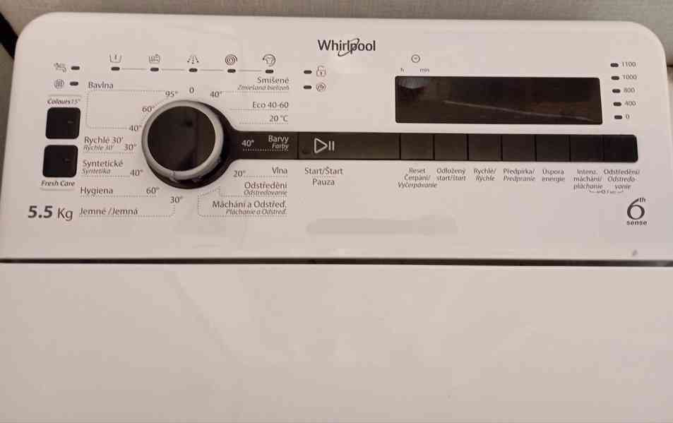 Pračka Whirlpool TDLRB 55140S, v záruce - foto 3