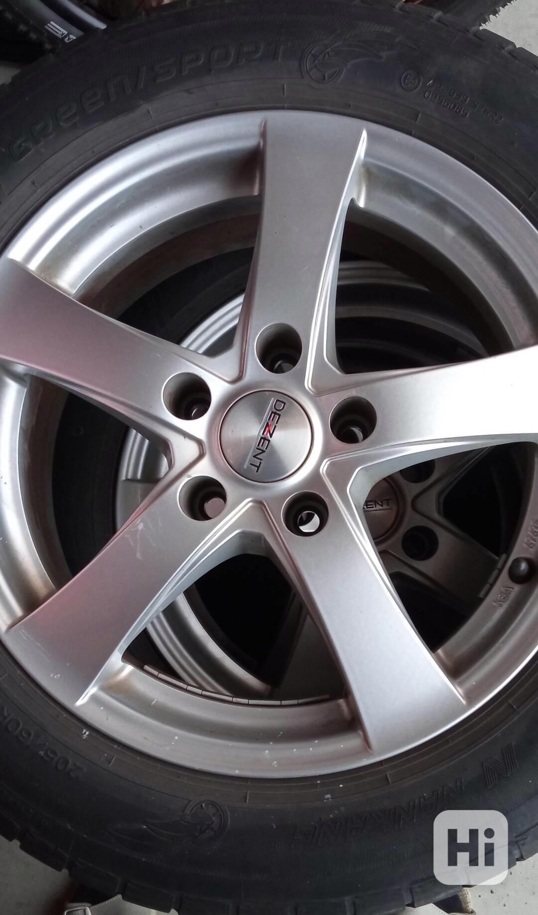4x alu disky, DEZENT RE 16" TREZOSA40 + letní pneu – komplet - foto 1