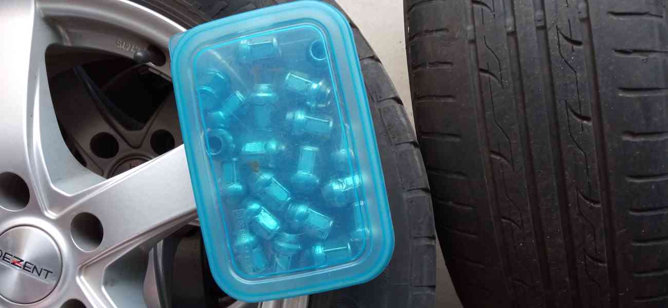 4x alu disky, DEZENT RE 16" TREZOSA40 + letní pneu – komplet - foto 3