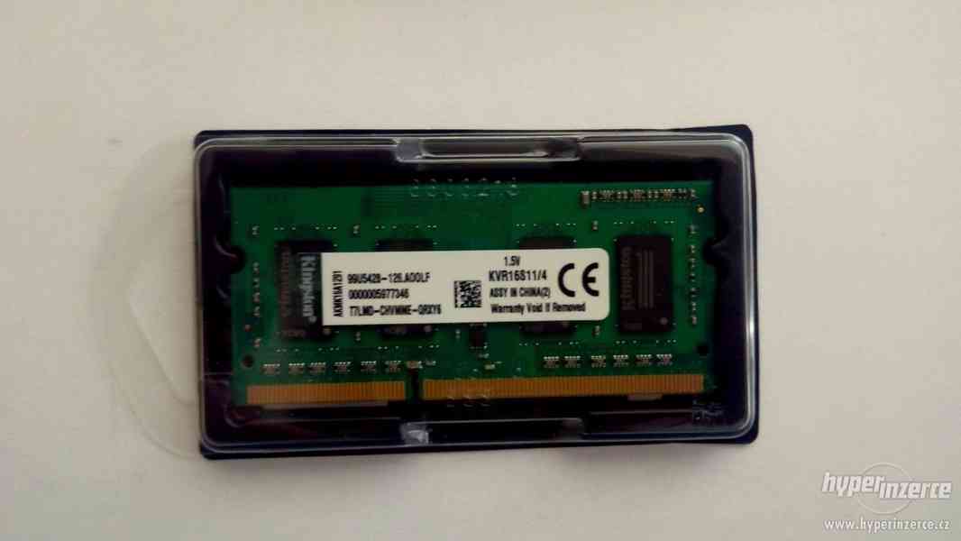 RAM pamět DDR3 4gb 1600mhz do notebooku 