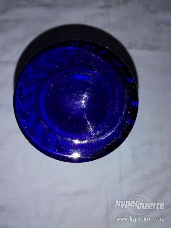 Modrá váza - zdobená - nádherná - foto 4