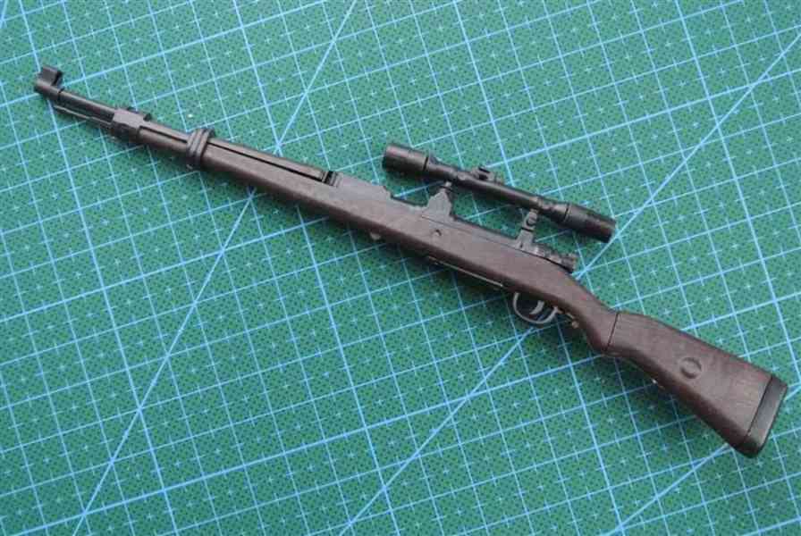 4D model nacvakávací stavebnice německé pušky Karabiner 98K - foto 7