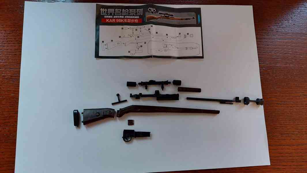 4D model nacvakávací stavebnice německé pušky Karabiner 98K - foto 2