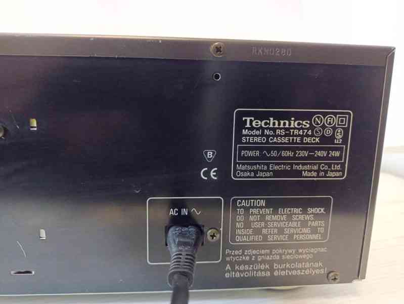 Magnetofon Technics – hifi stereo tape deck – RS-TR474M2  - foto 5