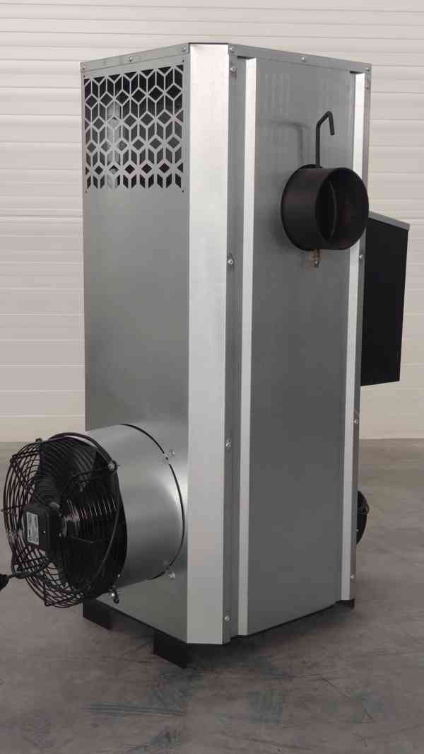 Ohřívač vzduchu NG30kw 400m2 koza starý olej dřevo 30kw - foto 12