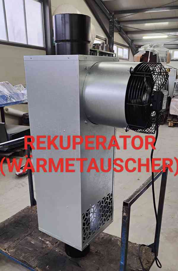 Ohřívač vzduchu NG30kw 400m2 koza starý olej dřevo 30kw - foto 3