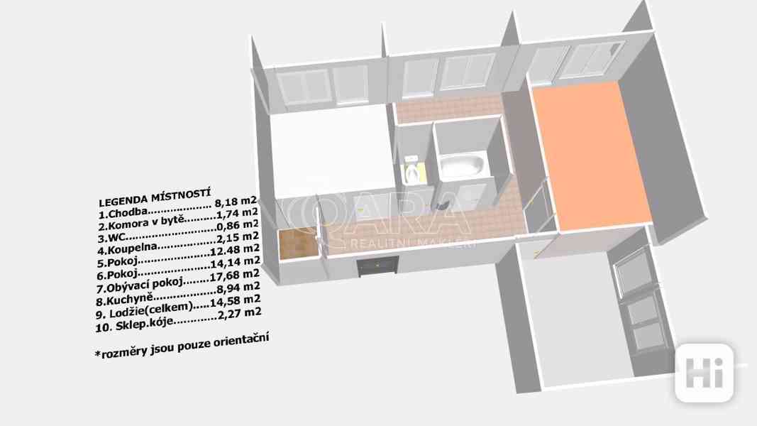 Prodej bytu 3+1 66 m2 Třída Míru, Beroun- Město - foto 9