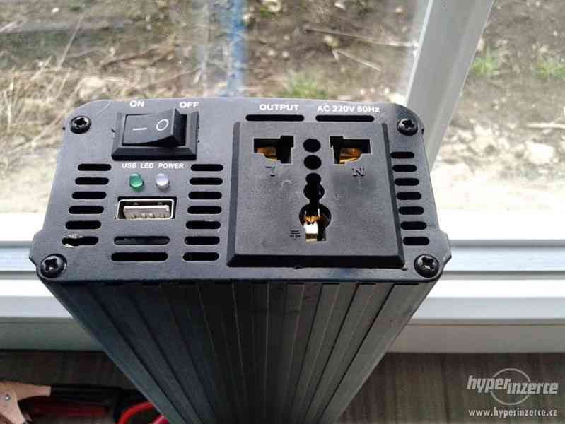 Měnič napětí DC/AC 12V / 230V, 1500W, USB Měnič napětí 1500w - foto 2