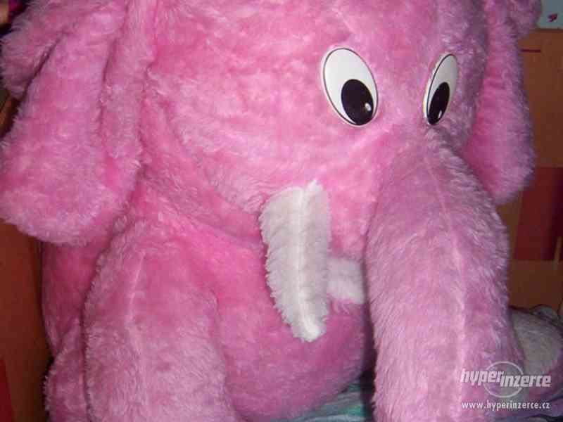Růžový slon maxi - foto 1