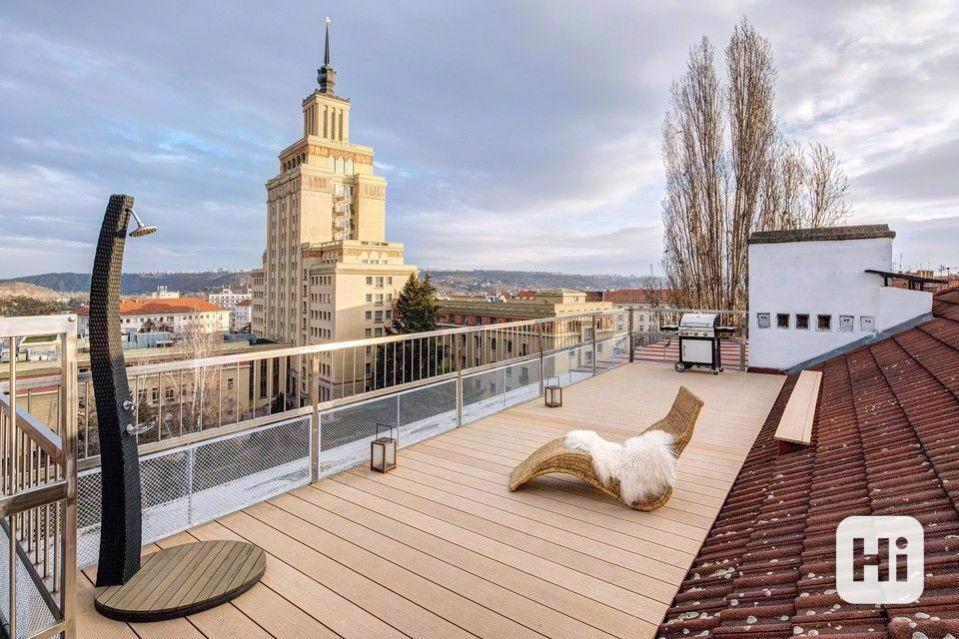 Slunný mezonetový byt 3+kk, 140 m2, se třemi terasami,  Praha 6 Dejvice, ulice Kotěrova - foto 1