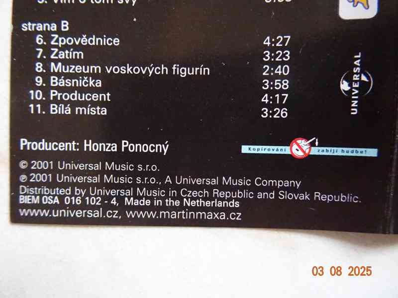 MC kazeta – MARTIN MAXA - Zpovědnice - foto 6