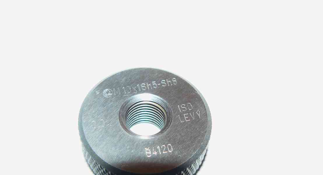 Závitový kroužek mezní M10x1 LEVÝ Sh5-Sh8, DOBRÝ (ČR) - foto 2