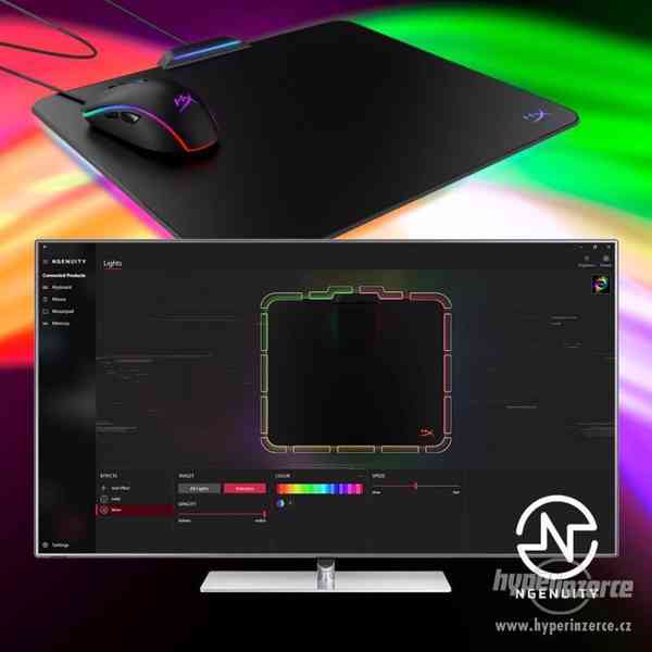 HyperX FURY Ultra RGB Gaming podložka pod myš 36 x 30 cm - foto 2