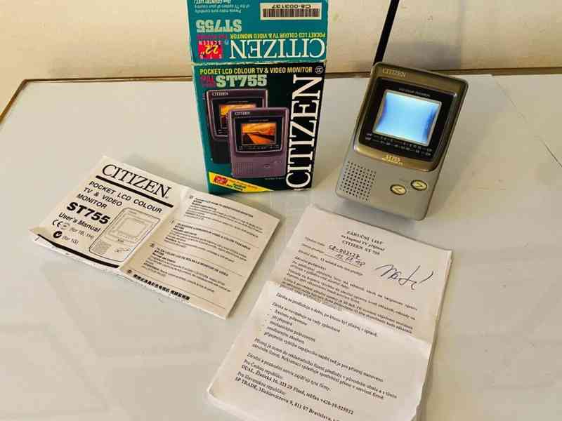 Kapesní Citizen, LCD TV ST 755, 90.léta - foto 7