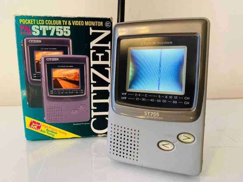 Kapesní Citizen, LCD TV ST 755, 90.léta - foto 6