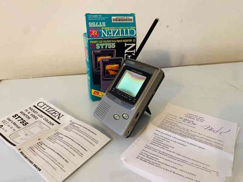 Kapesní Citizen, LCD TV ST 755, 90.léta - foto 2