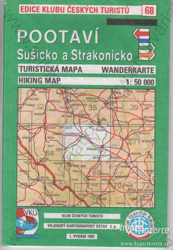 Pootaví, Šušicko a Strakonicko Turistická mapa - foto 1