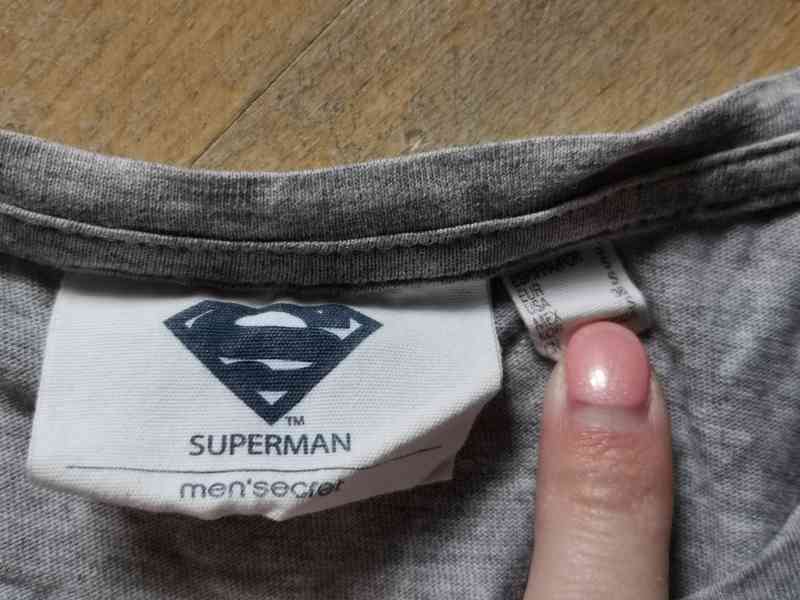 Pánské šedé tričko Superman Men'secret vel. S - foto 7
