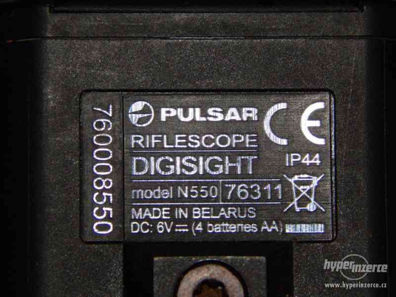 Noční videní -puškohled Pulsar N550+ přisvít L915 - foto 6