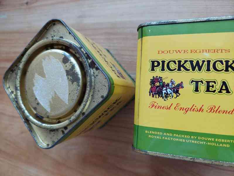 Krásná stará retro plechovka na čaj, plechovky Pickwick - foto 4