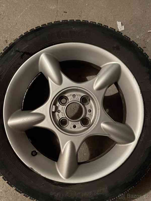 Prodám litá kola na MINI COOPER R-50 ROZTEČ 4 X 100 - - foto 7