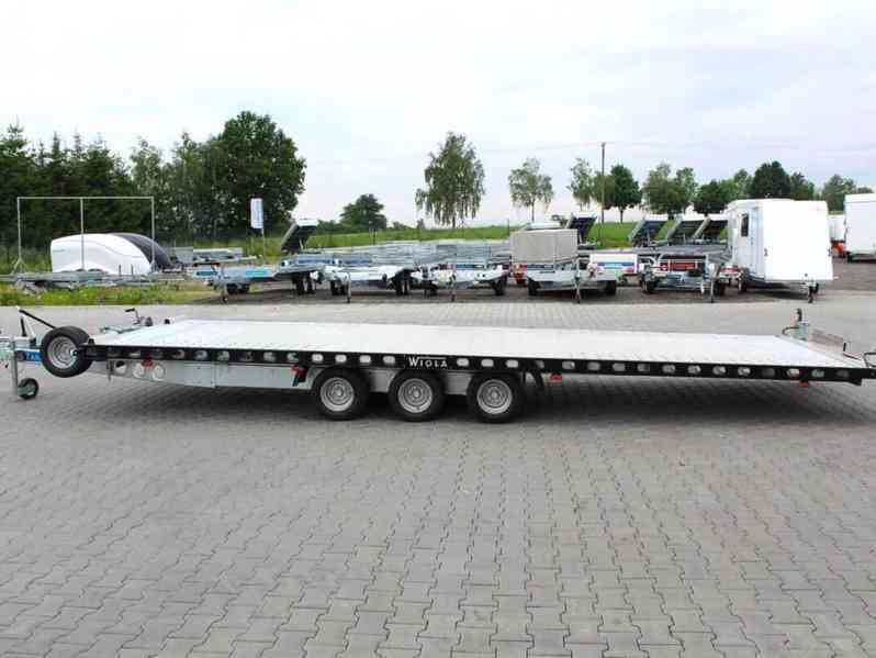 Přívěs Wiola L35G65P hydr. sklopný autopřepravník 6,5m 3,5t - foto 8
