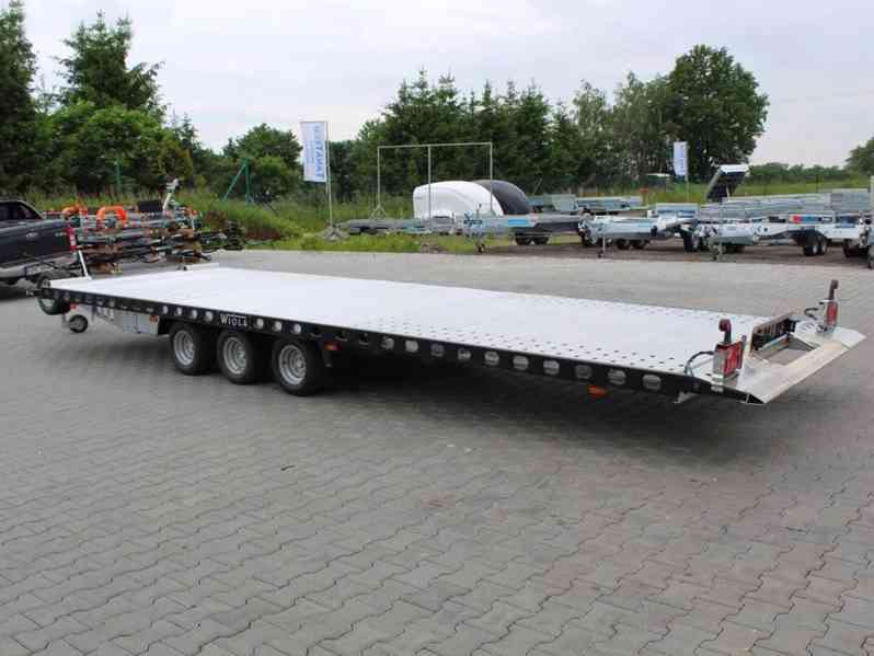 Přívěs Wiola L35G65P hydr. sklopný autopřepravník 6,5m 3,5t - foto 3
