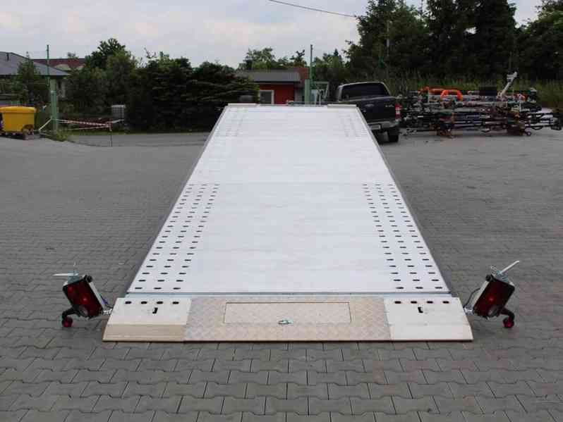 Přívěs Wiola L35G65P hydr. sklopný autopřepravník 6,5m 3,5t - foto 4