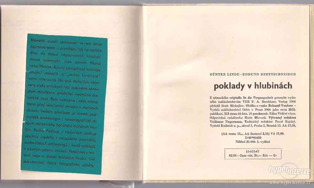 Poklady v hlubinách - Günter Linde, Edmund Brettschne - foto 10