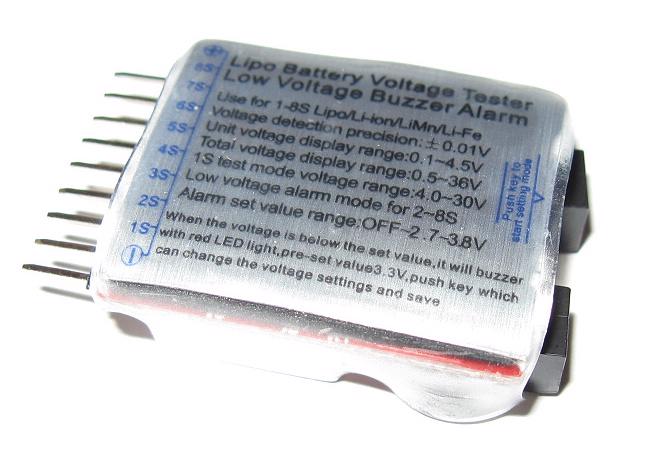Hlídač Li-pol baterií před vybitím (2S-8S) - foto 2