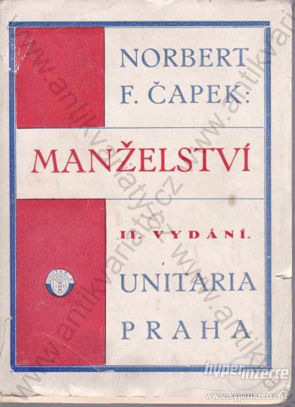 Manželství Norbert, F. Čapek  1927 - foto 1