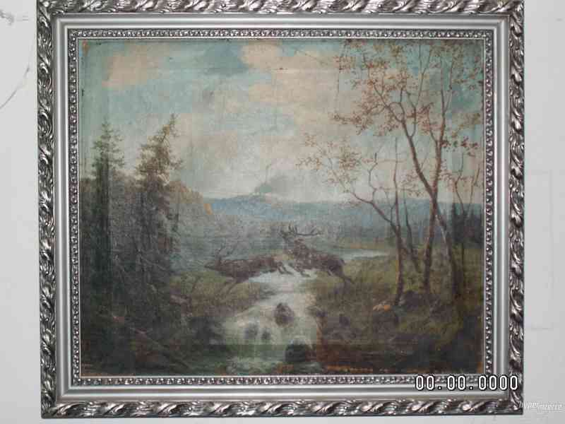 Pár- 2 obrazy olej na plátne-originály 200 let z vl.Lobkovic - foto 1