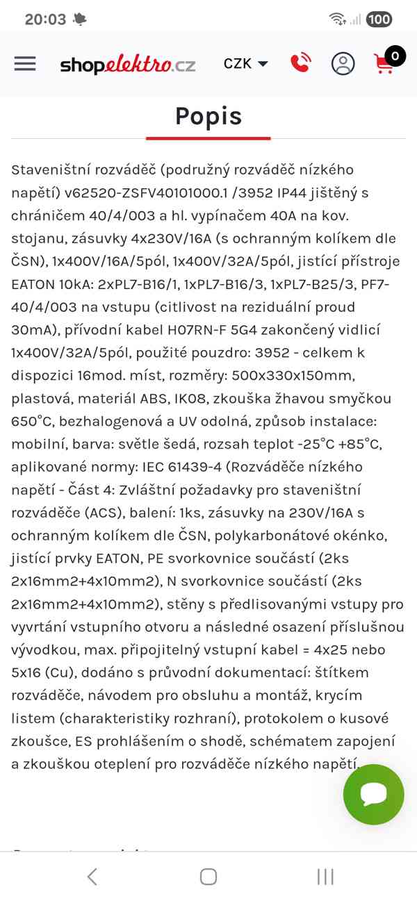 Stavební rozvaděč - foto 2