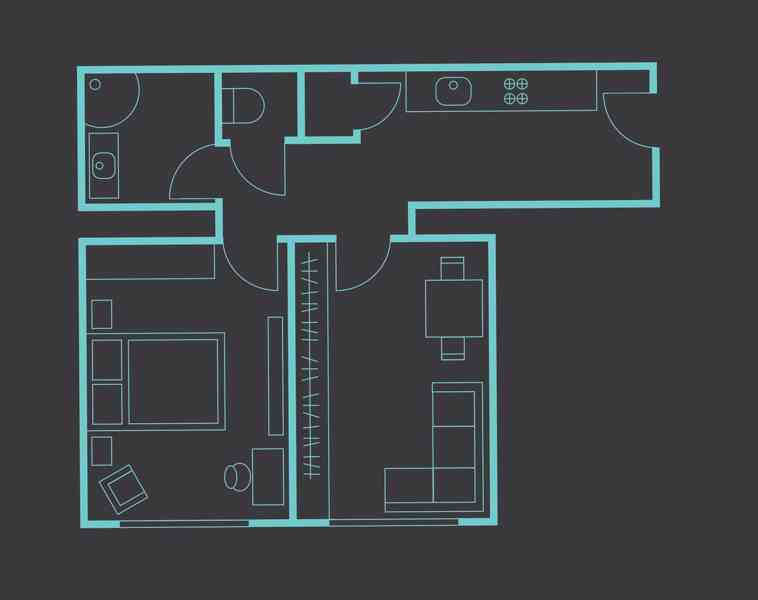 Pronájem bytu 2+kk,46 m2 Praha 10 Vršovice  - foto 9