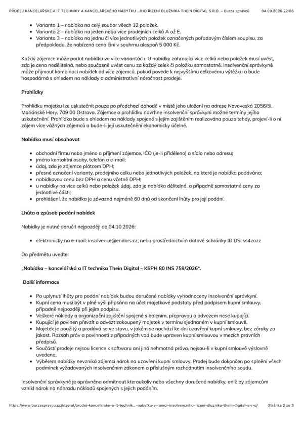 PRODEJ KANCELÁŘSKÉ A IT TECHNIKY A NÁBYTKU - foto 4