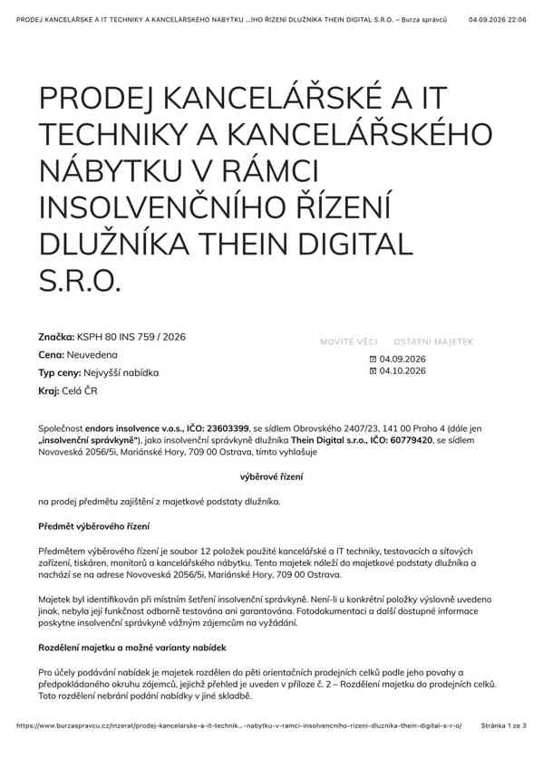 PRODEJ KANCELÁŘSKÉ A IT TECHNIKY A NÁBYTKU - foto 3