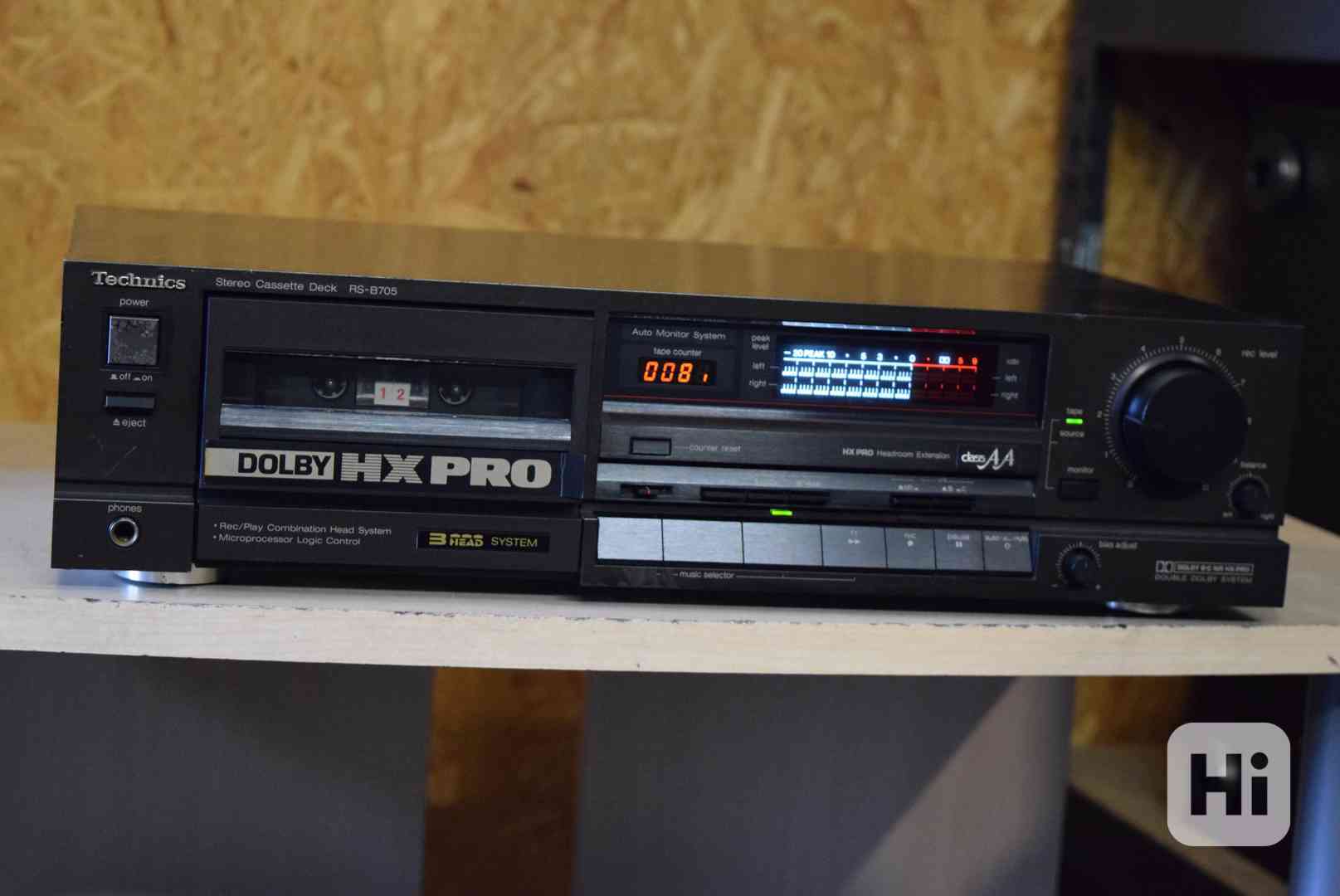 TECHNICS RS-B705 VÝBORNÝ 3 HEAD STEREO TAPE DECK ! - bazar 