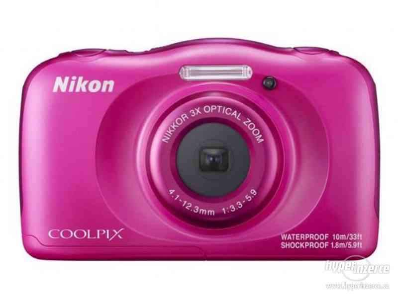 Prodám Nikon Coolpix S 33 růžový - foto 1