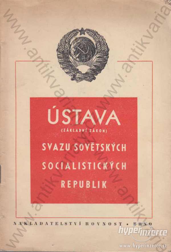 Ústava (základní zákon) Svazu sovětských social... - foto 1