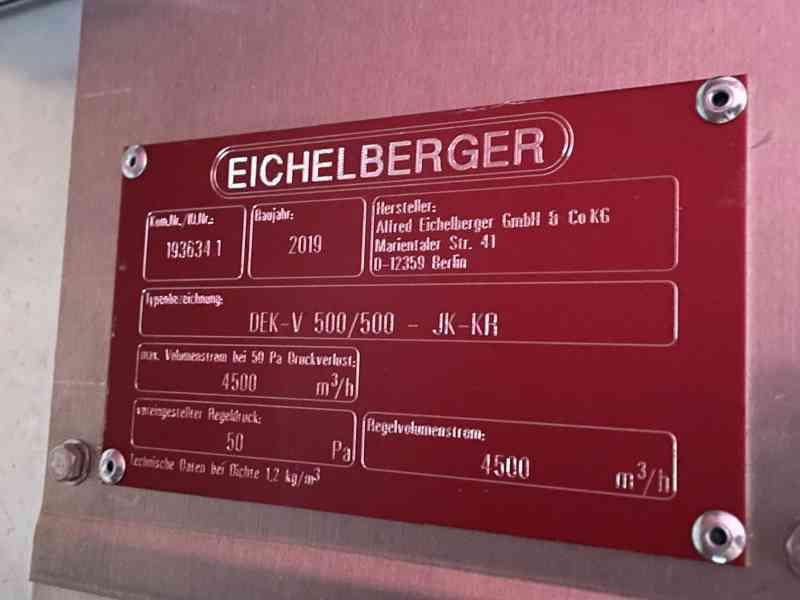 Požární klapka DEK-V 500/500 – JK KR  - foto 2