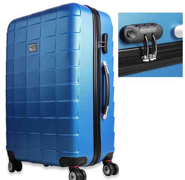 Sada cestovních kufrů 3 kusy | modrá - foto 2