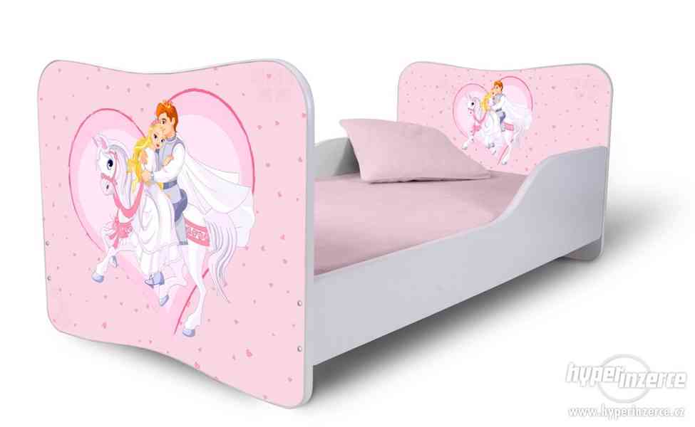 Dětská postel princezna s koníkem 140x70 cm - foto 1
