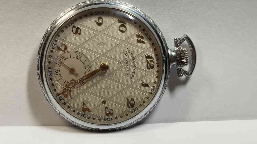 Pánské pěkné kapesní hodinky CHRONOMETRE MONTANUS - foto 12