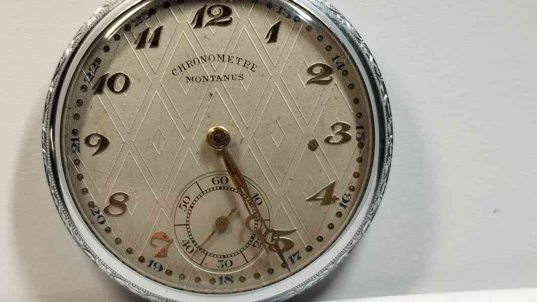 Pánské pěkné kapesní hodinky CHRONOMETRE MONTANUS - foto 6