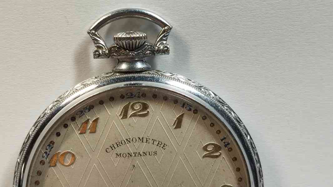 Pánské pěkné kapesní hodinky CHRONOMETRE MONTANUS - foto 5