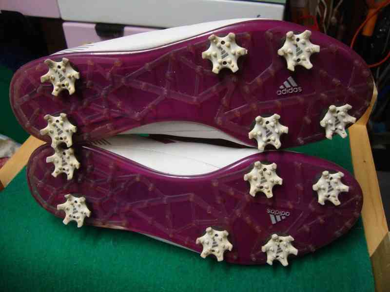 Dámské boty na golf Adidas Adizero bílo-fialové vel.42 pěkné - foto 6