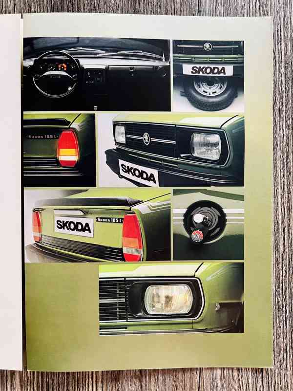 Dobový prospekt Škoda 105 serie ( 198X ) NL " užovka " - foto 6